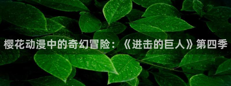 韩漫漫画怎么看：樱花动漫中的奇幻冒险：《进击的巨人》第四季配图