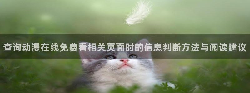 在线韩漫免费阅读:查询动漫在线免费看相关页面时的信息判断方法与阅读建议配图